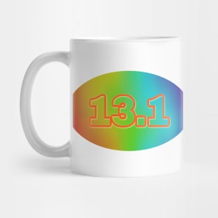 13 1 Rainbow Half Marathon for Runners Mug